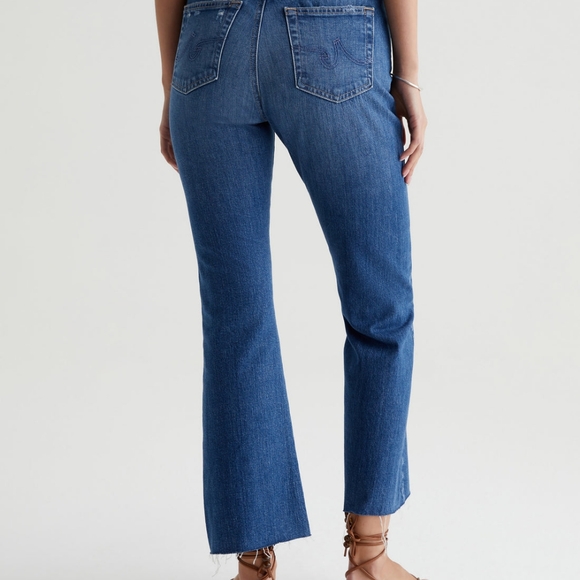 π£Farrah Designer AG AG-ED Blue Denim Jeans π Boot High-Rise Size 32x32 - Picture 7 of 9